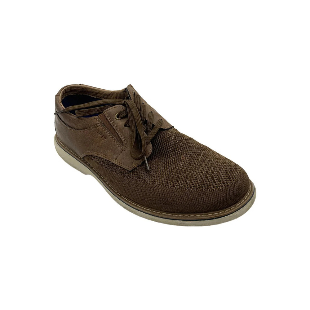 Nunn Bush Men's Otto Knit Plain Toe Oxford Tan Multi - Wide - Picture 1 of 3